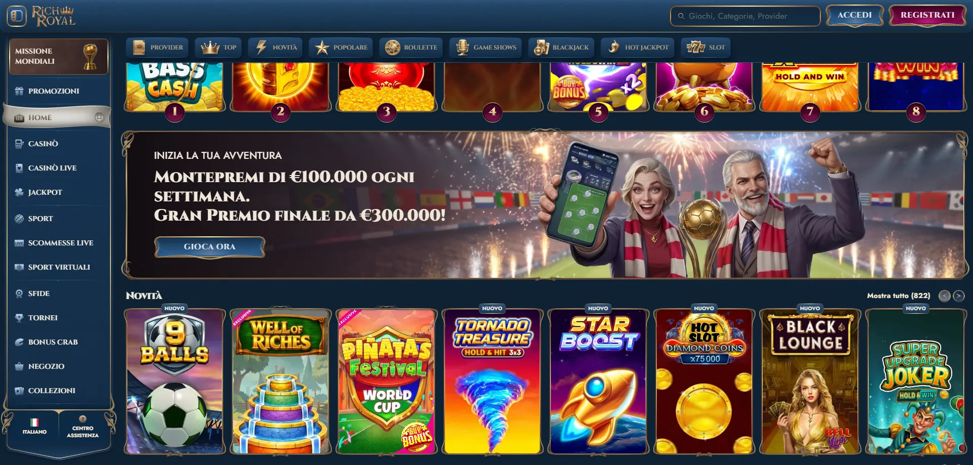 RichRoyal Casino versione mobile &mdash; gioca su iOS e Android senza app